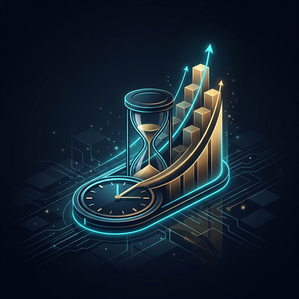 Compounding time savings concept art